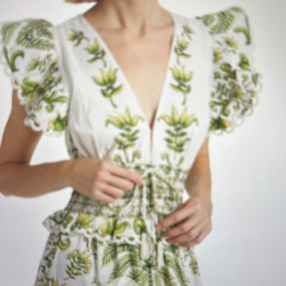 Floral Ruffle Maxi Dress - Picture 2 of 8